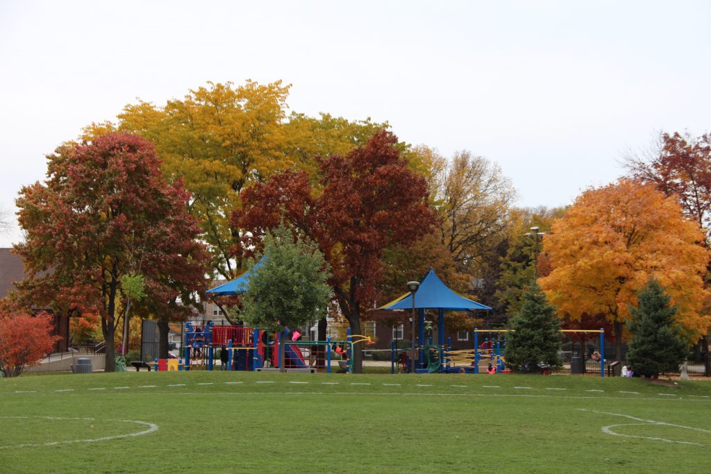 longfellow park in the fall