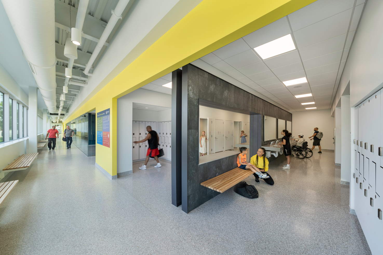 crc inclusive bathroom and locker room