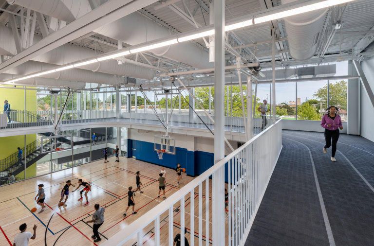 Basketball Court and Indoor Track