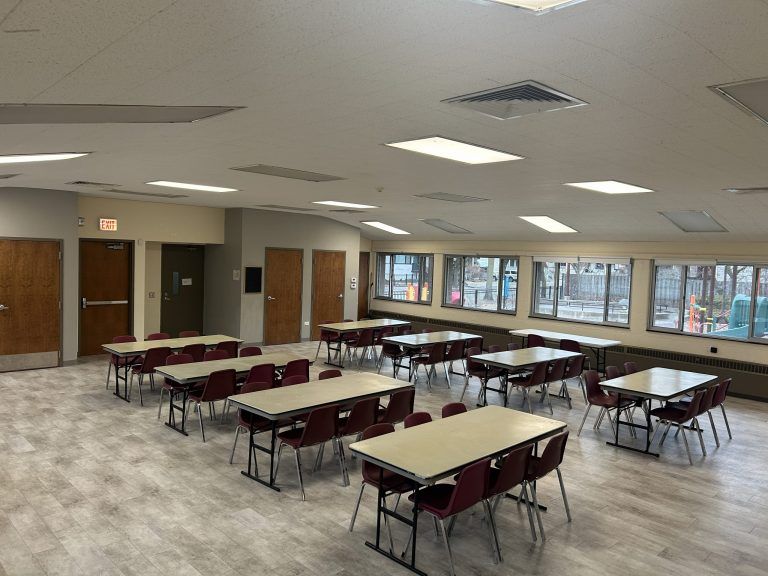 fox center with tables in banquet style