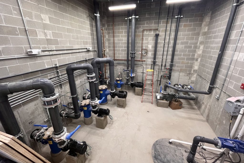 interior of pump house