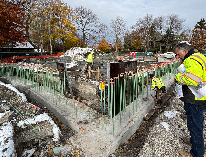 concrete foundation wall work