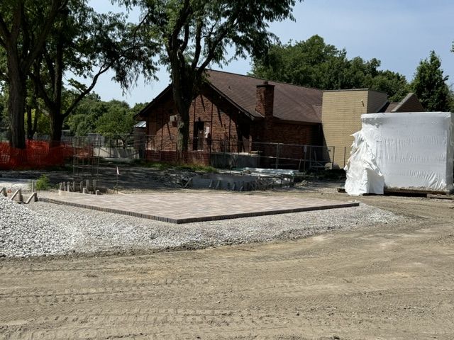 smoothed gravel where pickleball courts will soon go